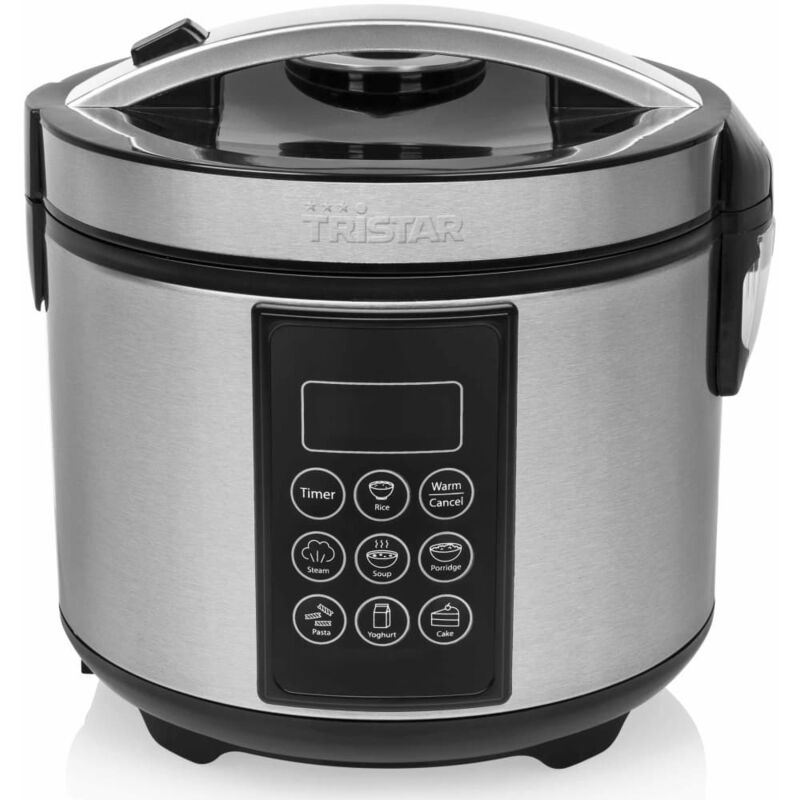 Robot de cocina y arrocera digital acero inoxidable 500W 1,5L Tristar