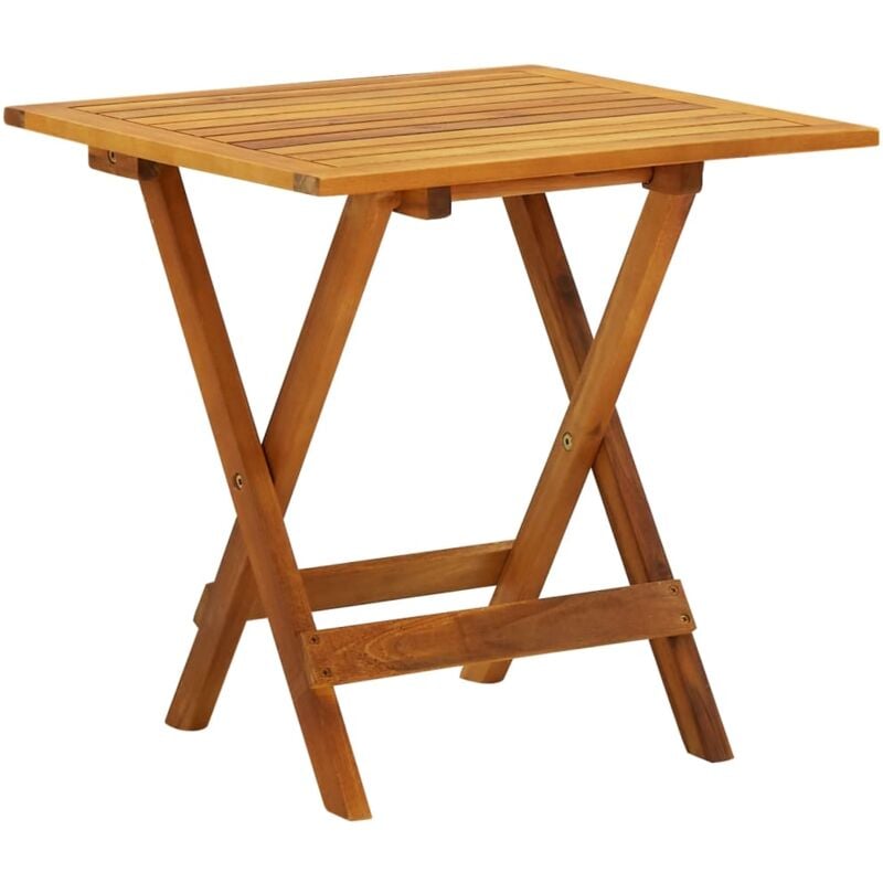 Mesa para terraza bistró madera maciza de acacia 46x46x47 cm vidaXL