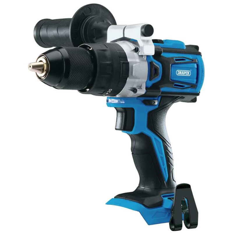 Taladro combinado sin escobillas expuesto D20 20V 60 Nm Draper Tools