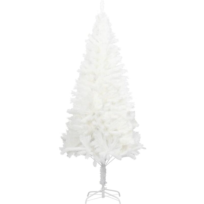 Árbol artificial de Navidad con hojas realistas blanco 120 cm vidaXL