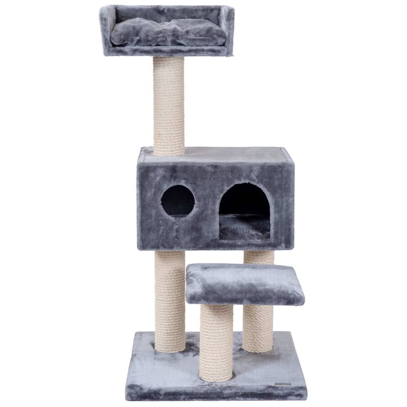 Quapas Árbol rascador para gatos Comfort gris 56x56x124 cm Quapas