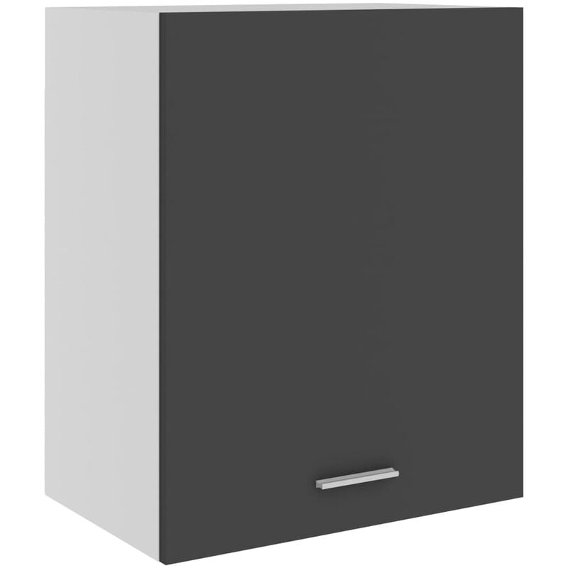Armario Colgante De cocina aglomerado gris 50x31x60 cm contrachapada vidaxl pared hanging cabinet 50 801262 31 60