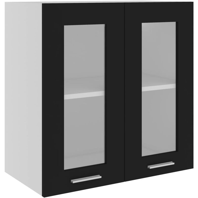 Armario colgante cocina madera contrachapada negro 60x31x60 cm vidaXL