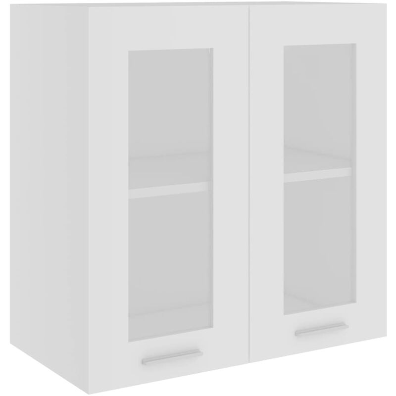 Armario colgante cristal de aglomerado blanco 60x31x60 cm vidaXL