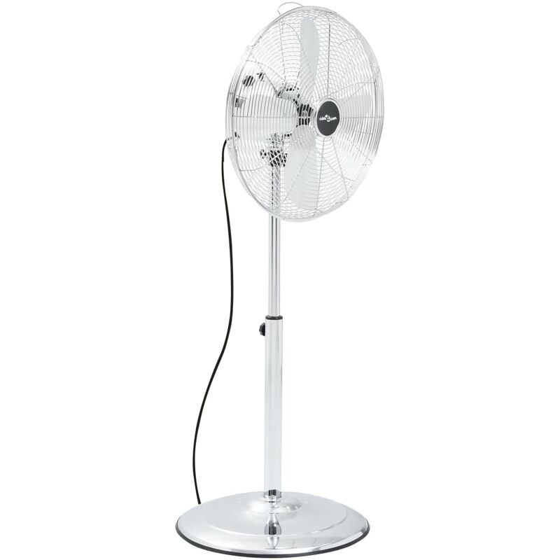 Ventilador de pie 3 velocidades cromado 40 cm vidaXL