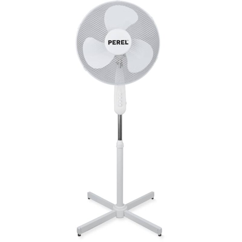 Ventilador de pie blanco 40 cm Perel