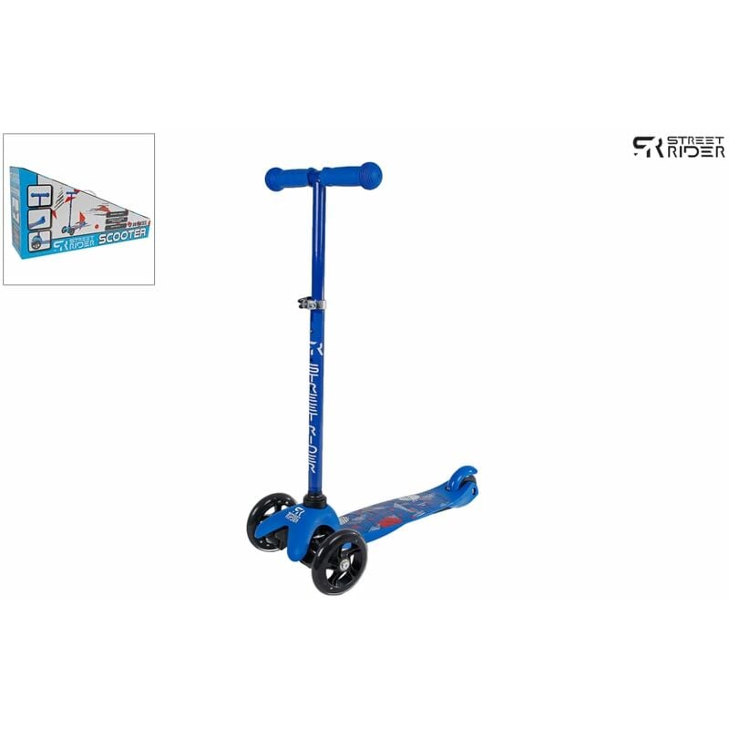 Patinete de 3 ruedas con manillar ajustable Abec 7 azul Street Rider