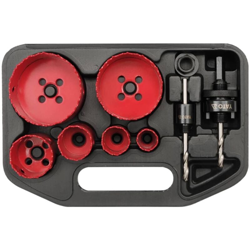 Kit para sierra eléctrica de copa para metal 9 piezas YT-3380 YATO