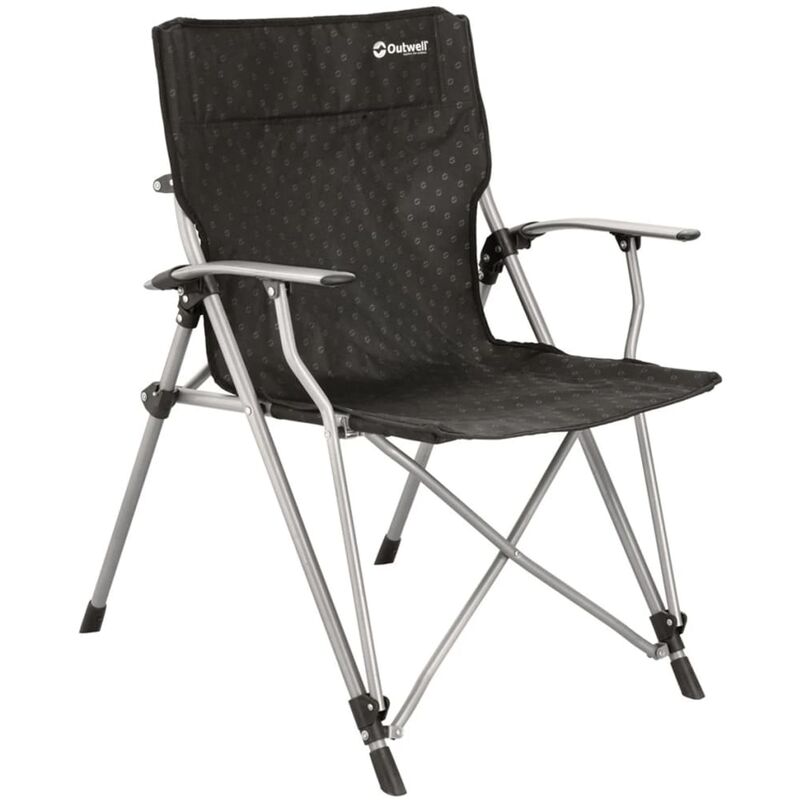 Silla plegable de camping Goya 68x63x90 cm negra 470044 Outwell