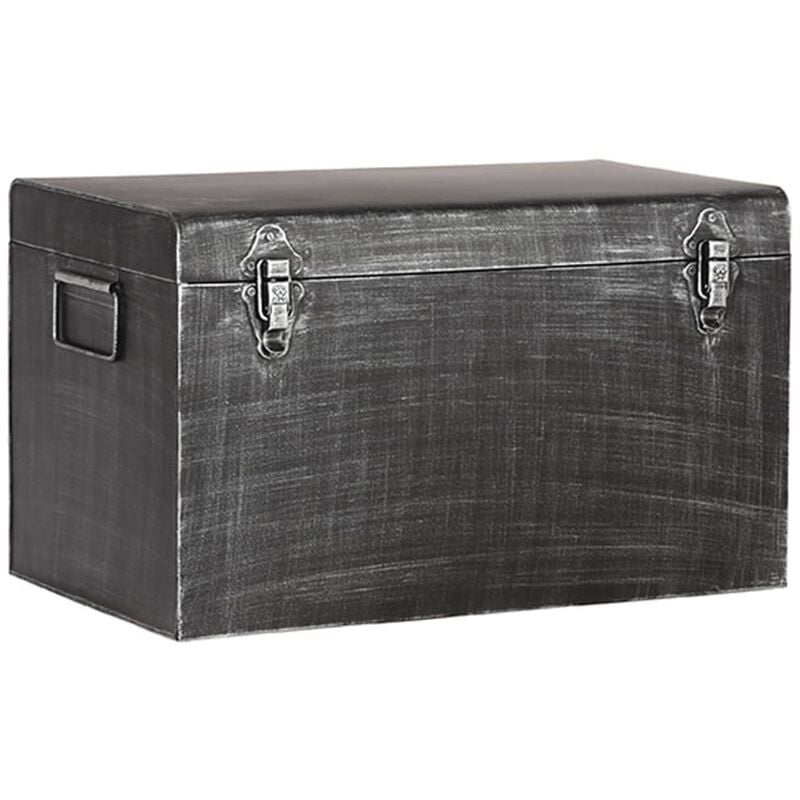 Caja De Label51 vintage s negro metal 3 15 2 cm 30x15x20