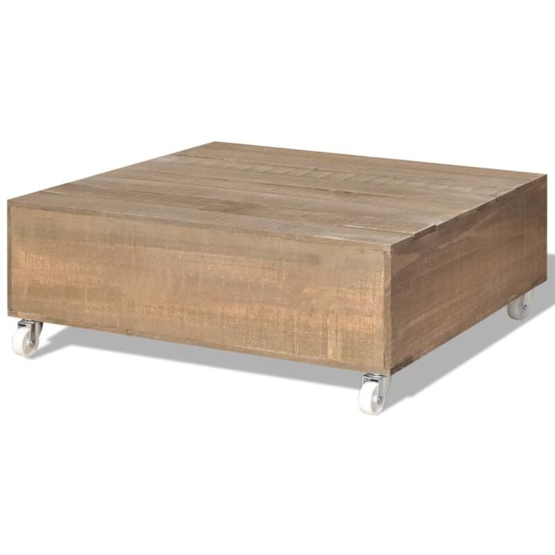 Mesa de centro marrón madera maciza vidaXL