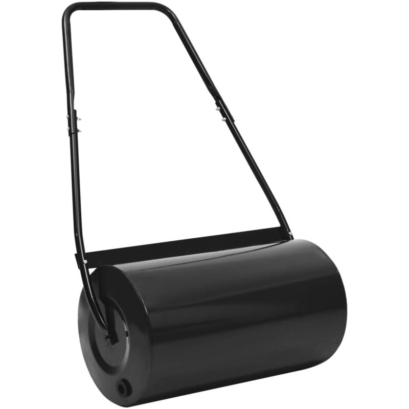 Rodillo para césped negro 57 cm 43 L vidaXL