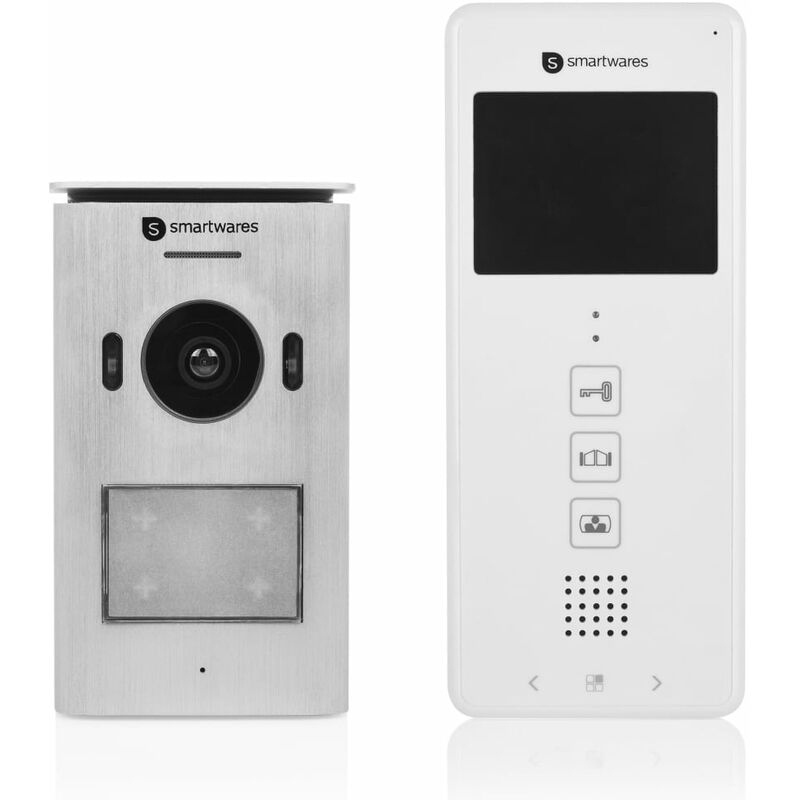 Sistema interfono vídeo 1 apartamento blanco 20,5x8,6x2,1cm Smartwares