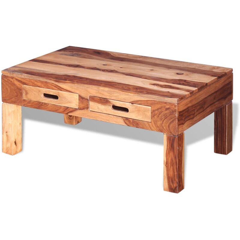 Mesa de centro de madera maciza sheesham vidaXL