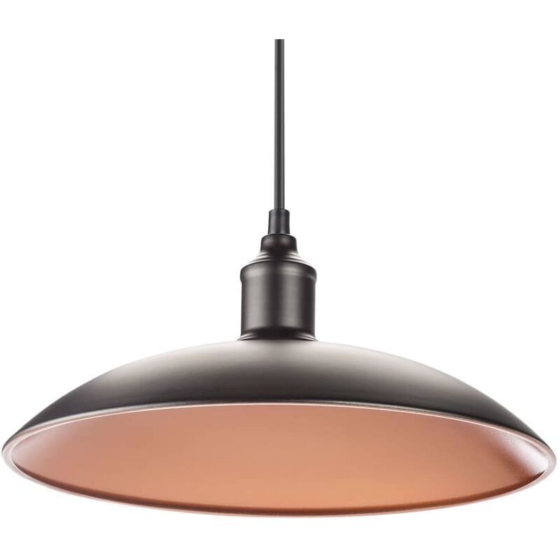 Lámpara colgante plana LED 32x32x8 cm oro rosa Smartwares