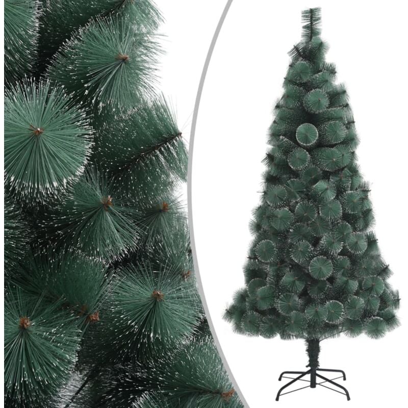 Árbol de Navidad artificial con soporte verde PET 120 cm vidaXL