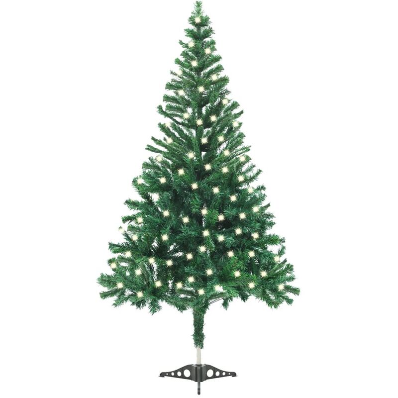 Árbol de Navidad artificial con LED y soporte 120 cm 230 ramas vidaXL