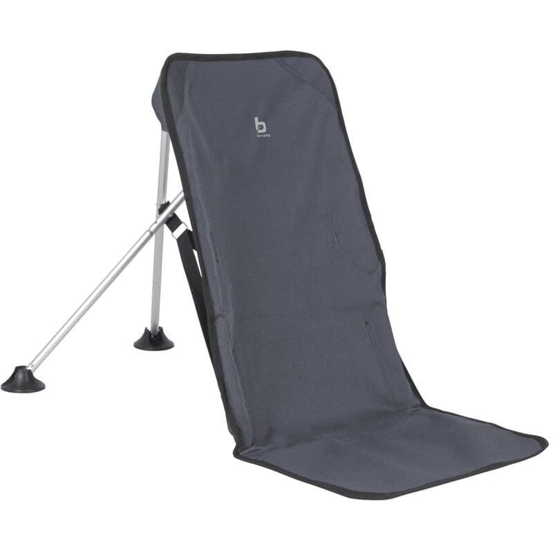 Silla de camping de aluminio gris antracita Bo-Camp