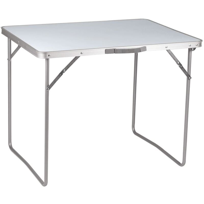 Mesa Plegable De camping economy 80x60x69 cm acero 1404426 gear blanco 80 60