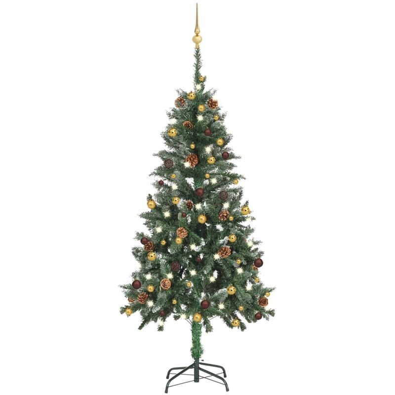 Árbol De Navidad vidaxl con luces led y verde 89x150 cm artificial 150