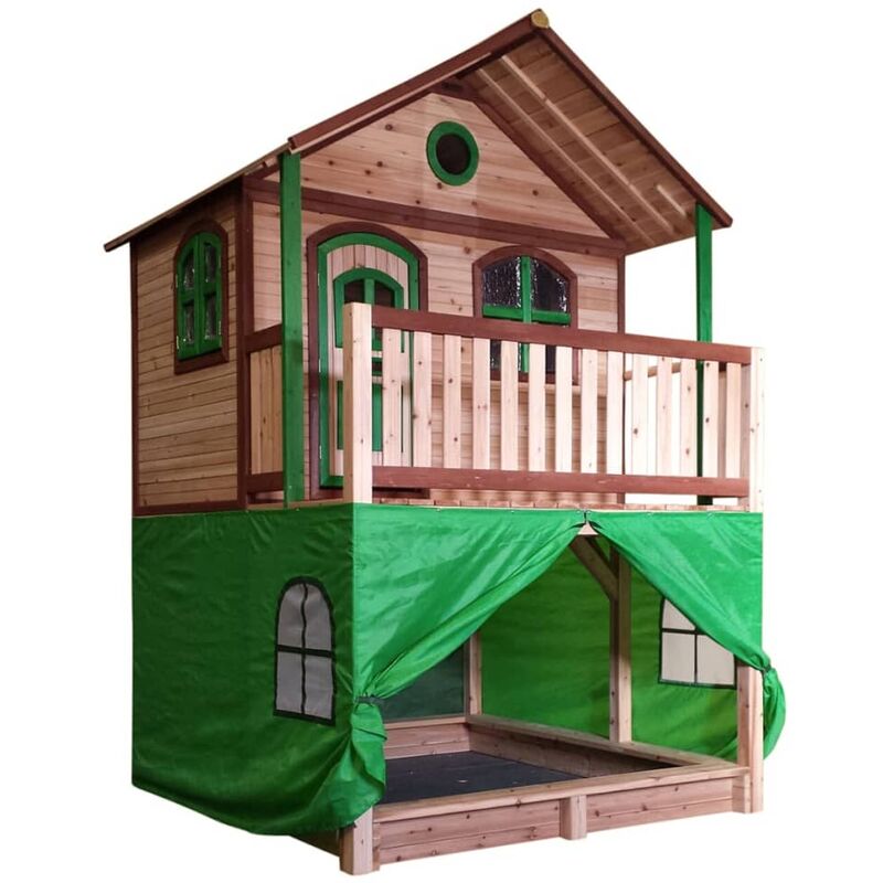 Carpa para casa de juegos plástico verde A030.186.00 AXI