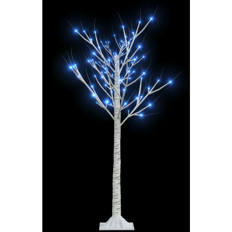 Árbol de Navidad 120 LEDs sauce azul 1,2 m interior/exterior vidaXL