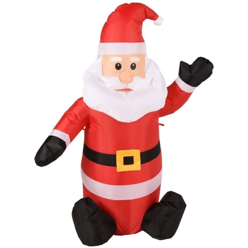 Papá Noel inflable LED 120 cm Ambiance