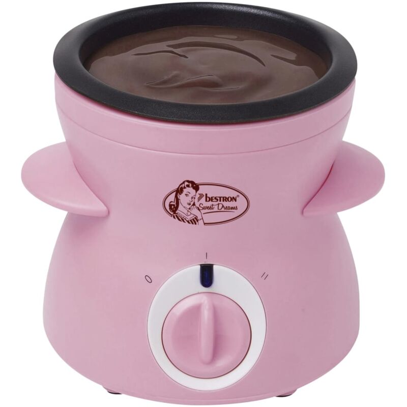 Fondue de chocolate compacto DCM043P 25 W rosa Bestron