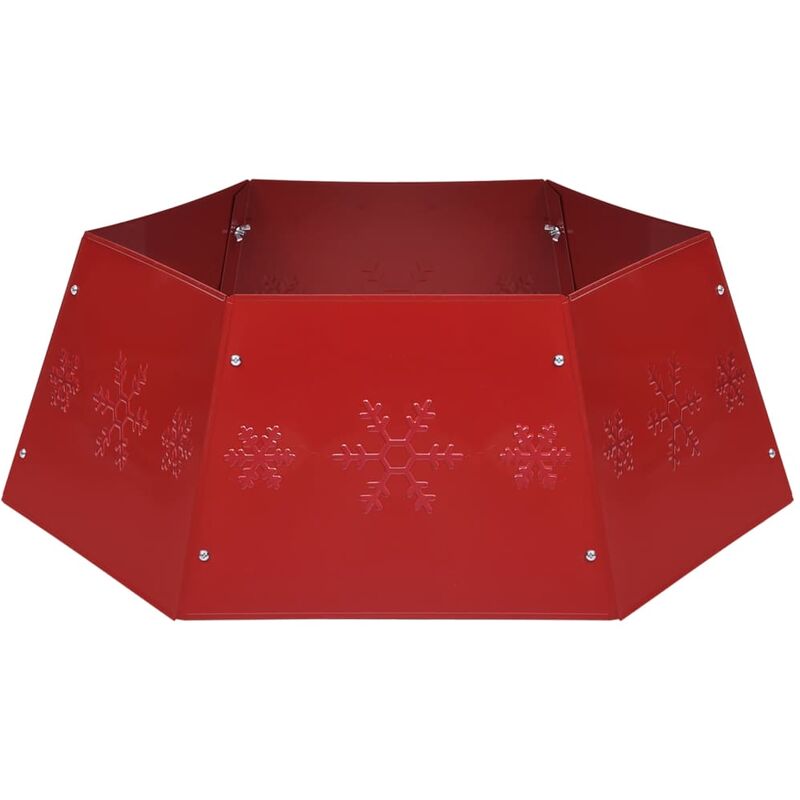 Falda del árbol de Navidad roja Ø68x25 cm vidaXL