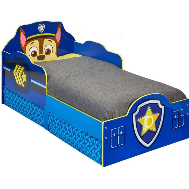 Cama infantil con cajones 145x68x77 cm azul WORL268007 Paw Patrol