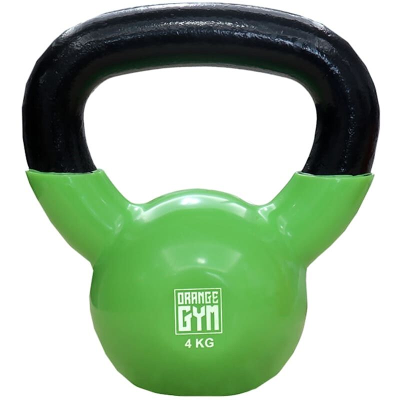 Kettlebell de vinilo 4 kg verde Orange Gym