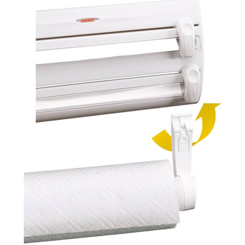 Leifheit Portarrollos de cocina de pared Parat blanco 25703