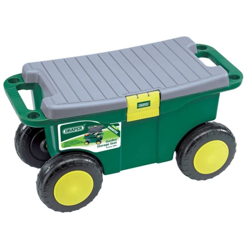 Carrito y asiento jardinería 56x27,2x30,4 cm verde 60852 Draper Tools