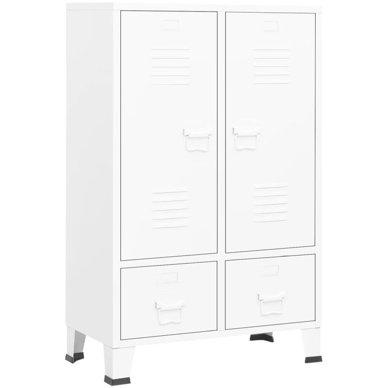 Armario industrial acero blanco 67x35x107 cm vidaXL