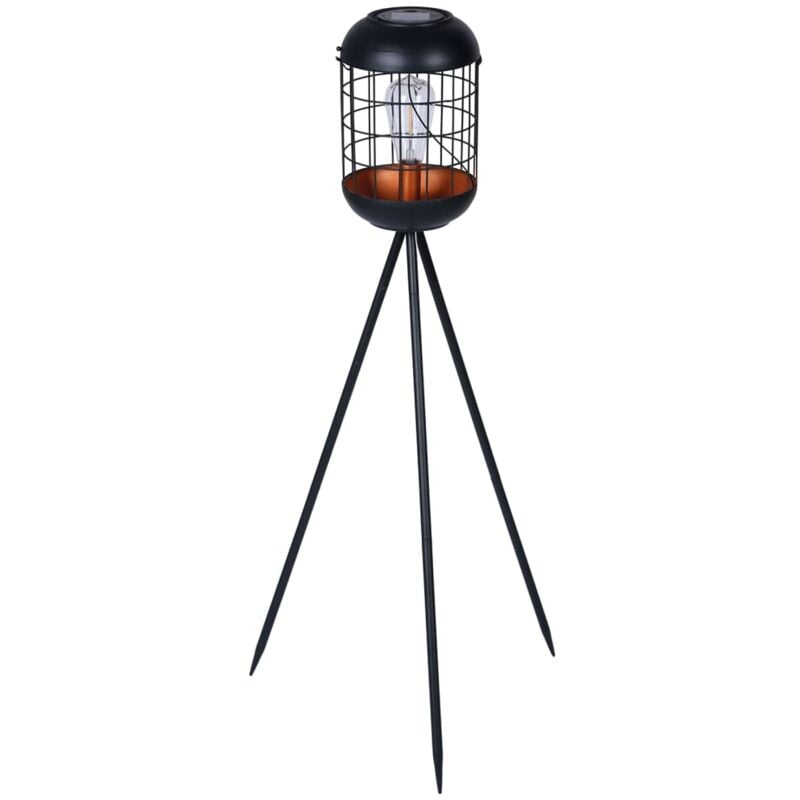 Luxform Lámpara Solar led lighthouse cobre y negro