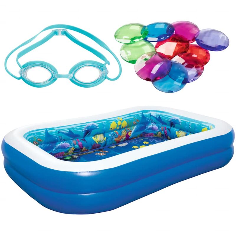 Bestway 54177 Piscina hinchable infantil 2 gafas 3d y tesoro undersea adventure 262x175x51 cm 778l 262x175x51cm