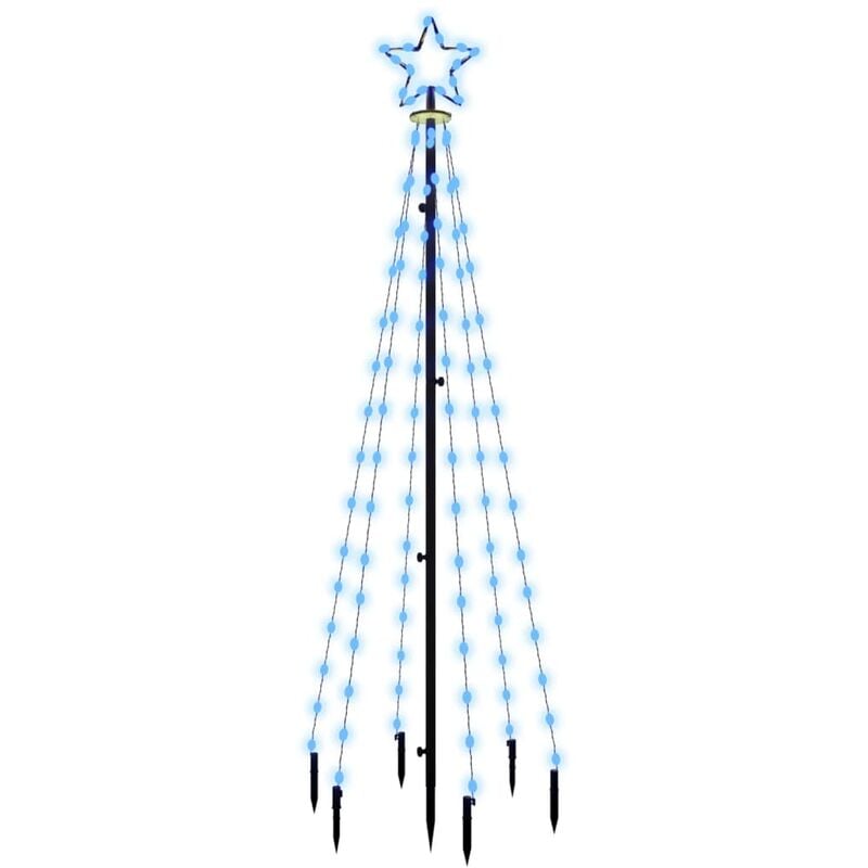 De Navidad Con pincho 108 luces led vidaxl azul 180
