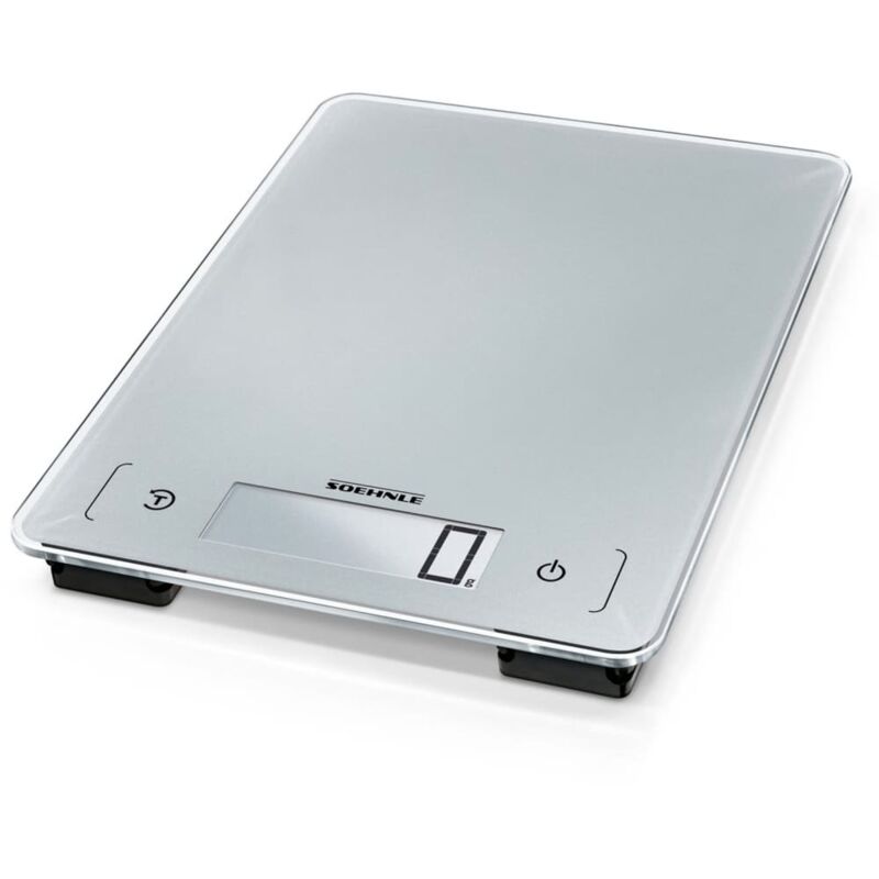 Báscula de cocina digital Page Aqua Proof plateado 10 kg Soehnle