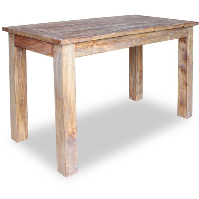 Mesa de comedor de madera maciza reciclada 120x60x77 cm vidaXL