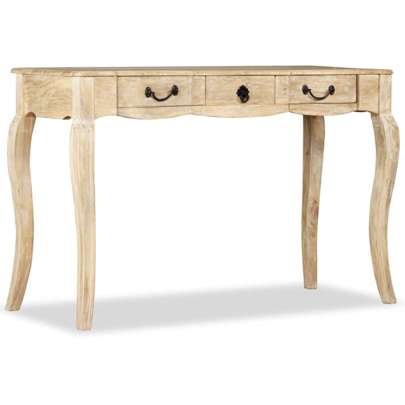 Mesa consola de madera maciza de mango 120x50x80 cm vidaXL