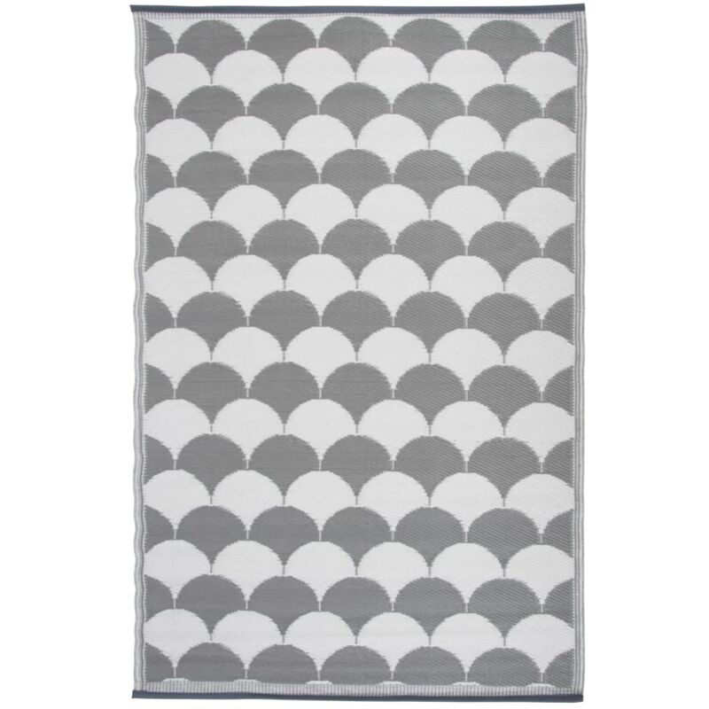 Alfombra Exterior Esschert multicolor 180x121cm 180x121 gris y blanco oc24