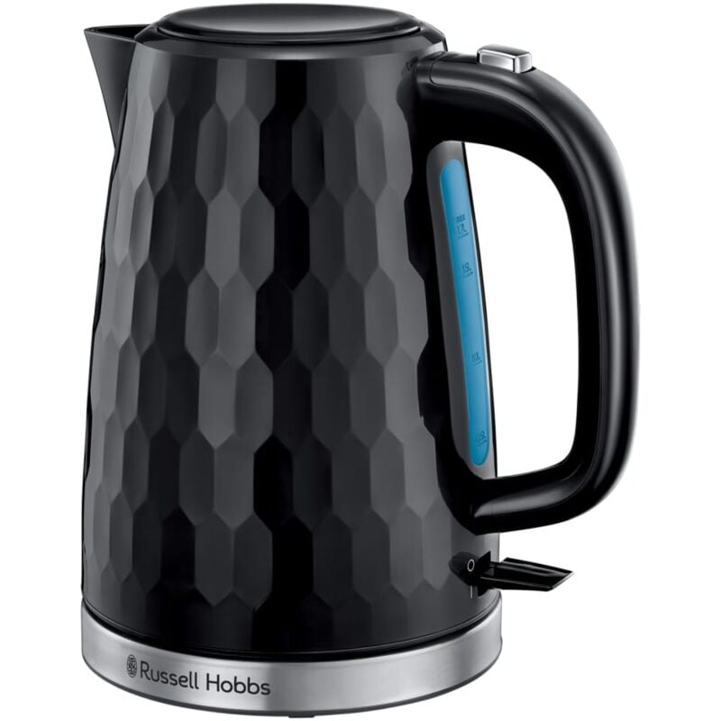 Hervidor Eléctrico Hubbs honeycomb negro 2400 w 1.7 russell hobbs black 2605170