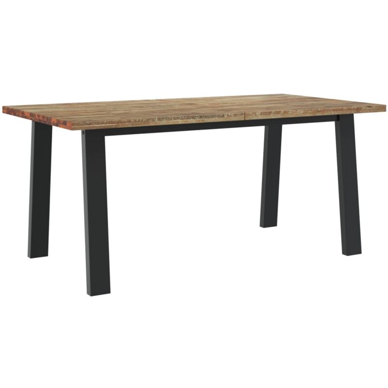 Mesa de comedor de madera de acacia maciza 170x90 cm vidaXL