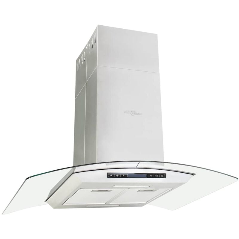 Campana extractora de techo 90 cm pantalla táctil 756 m³/h LED vidaXL