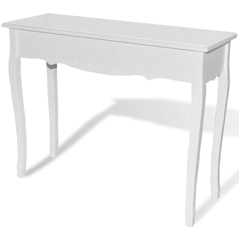 Mesa consola de tocador blanco vidaXL