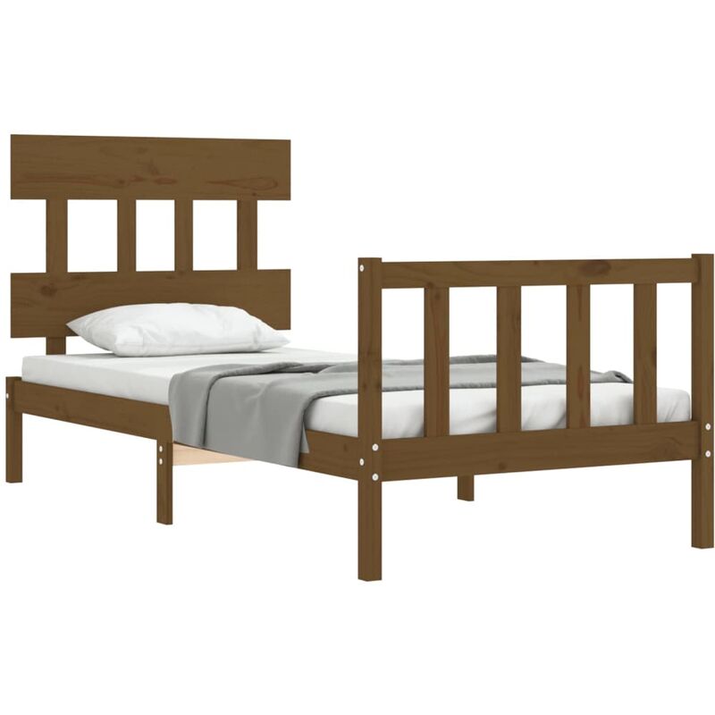 vidaXL Litera Cama Alta Somier Colchones Escalera Dormitorio Habitación  Niños Adolescentes Adultos de Madera Maciza de Pino Blanco 90x190 cm :  : Hogar y cocina