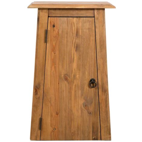 Mueble de pared para baño madera maciza de pino 42x23x70 cm vidaXL