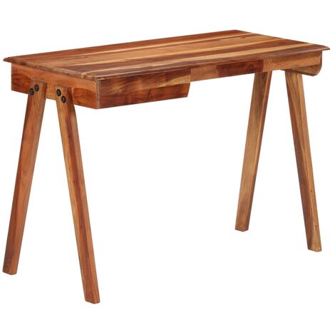 Mesa de escritorio con cajones de madera maciza 88x50x90 cm
