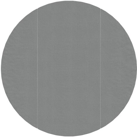 Tapiz de suelo piscina geotextil de poliéster gris claro Ø366cm vidaXL