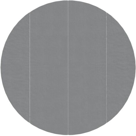 Tapiz de suelo piscina geotextil de poliéster gris claro Ø458cm vidaXL